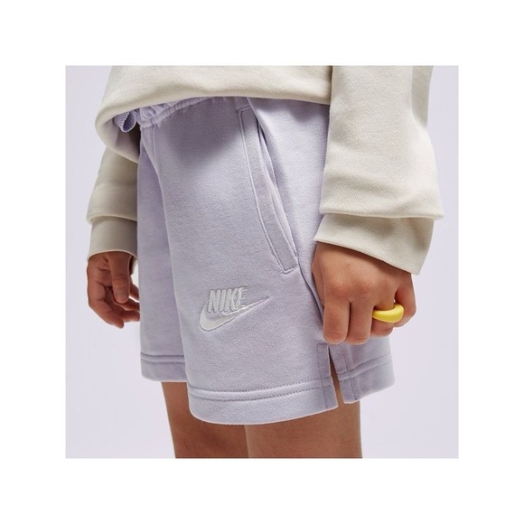 Brand New Nike Club Girl's SZ LARGE French Terry Shorts DA1405 536 Purple L&XL - Picture 3 of 4